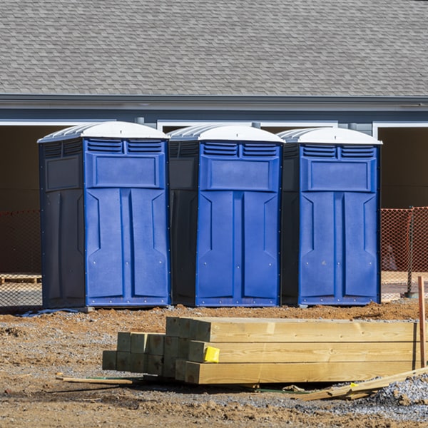 how can i report damages or issues with the portable restrooms during my rental period in Hunt